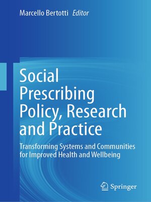 cover image of Social Prescribing Policy, Research and Practice
